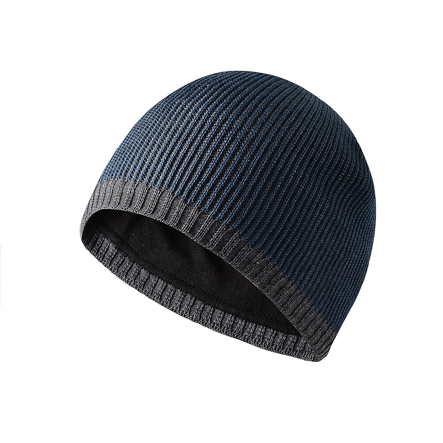Men's Knitted Hat Two-tone Straight Edge Outdoor Leisure