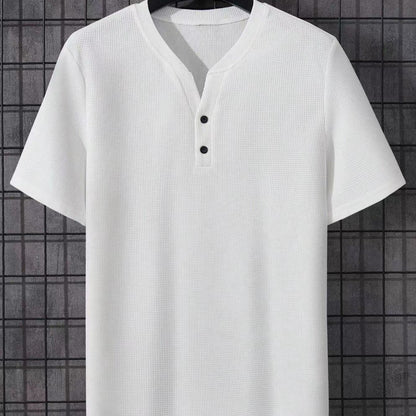 Summer Fashion Men's V-collar Short Sleeve T-Shirt
